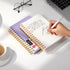 Yoment 6 x 8 College Ruled Subject Spiral Notebook, 100 GSM Thick Paper, Purple Bound Journal for Work School Office