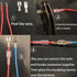 540pcs 2.8mm 4.8mm 6.3mm Male and Female Spade Connectors Kit with Insulating Sleeve for Electrical Wiring