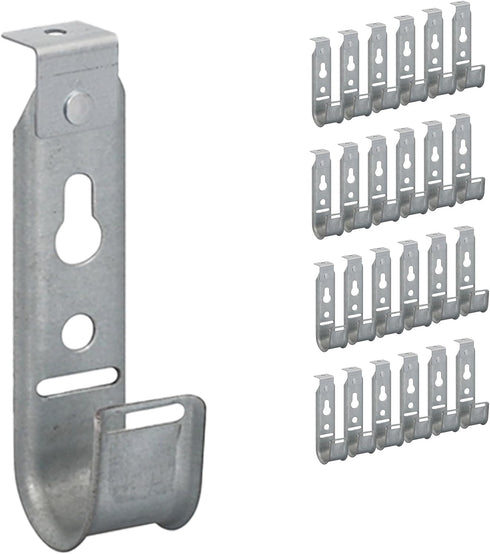 ICC Ceiling Mount J-Hook Without Retainer Clip for Structured Cabling, Galvanized Steel, 25-Pack
