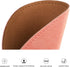 Round Mouse Pad - PU Leather Mouse Pad with Stitched Edge, Micro-Fiber Base, Non-Slip Waterproof for Computers, Laptop,
