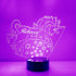 Store Custom Unicorn and Stars LED Sign Night Light Lamp with Remote, Light
