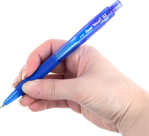 Pentel 0.7mm Wow Mechanical Pencil with Blue Barrel, Box of 12 (AL407C)