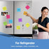 Reusable Magnetic Sticky Notes, 30 Pack, 3x3 in, Dry Erase Magnets with Marker for Whiteboard, Office Supplies