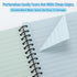 Eaasty 6 Pack Spiral Notebook, 5 x 7 Inch, College Ruled, 80 Sheets/Pack, Colored Paper, Memo Books for School Office