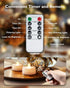 Remote Candles, 12PCS Flameless Tea Light Candles, Battery Operated with Timer, 400+ Hours LED Votive Decor