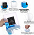 FUPMILPHRANX 4 Pack 61Oz Laundry Detergent Dispenser, Clear Plastic Liquid Laundry Soap Dispenser with Removable