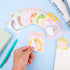 Cute Animal Sticky Notes | 8 Pack Kawaii Self-Stick Notes | Cartoon Markers Flags | 160 Sheets