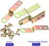 20 0.4 Inch uxcell Pcs Z Shape Corner Bracket, Right Angle Picture Frame Braces Bracket Shelf Brackets Fastener