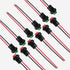 12mm Mini Latching Push Button On Off Switch, 6pcs Red & 6pcs Green, Self-Locking Micro Round Momentary Toggle Switch