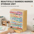 Drawer,182 Decor,AHK-065 AUTOARK Natural Bamboo Marker Organizer with Slots,Large Art Supply Storage