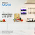 Glove Box Dispenser (White), Metal Wall Mount Holder for Glove Box