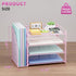 Marbrasse Desk Organizer and Accessories, 4-Tier Paper Letter Tray Organizer for School Home Office Supplies