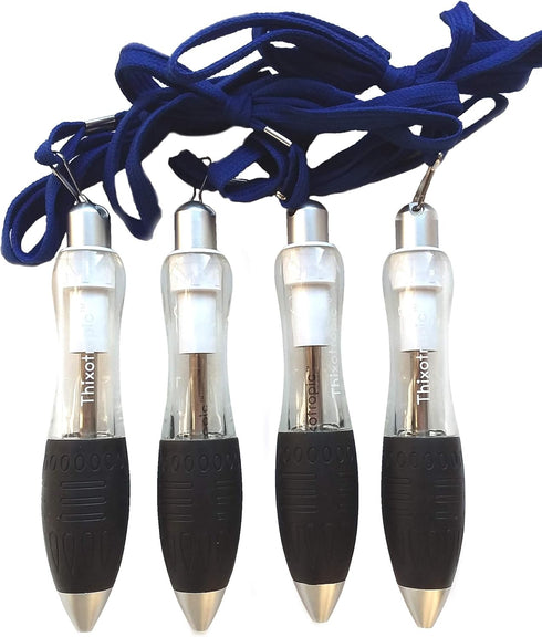 Super Big Fat Pens, Large Easy to Hold Pens for Arthritis, 4 Pack with Longer Lasting Black Ink Cartridge