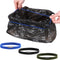 Trinkrittey Trash Can Bands Set of 3, Black, Blue, Brown, Fits 13 to