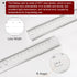 Film Flexible Ruler 50cm 0.1mm Scale, Transparent PET Plastic Folding Calibration Measuring Tool
