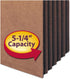 Smead File Pocket, Legal Size, Straight-Cut Tab, 5-1/4" Expansion, Redrope, 10 per Box (74274)