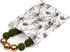 888 Display USA, Inc 20 bags of our White, 4" x 6" Exotic Plant Print Flat Paper Bags, for Treats, Storefronts, Promotional Giveaways, Cookies, Brownies, Herbs, and More