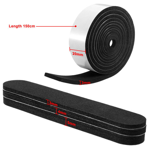 Outus 23 Pieces Hat Size Tape Reducer, Self Adhesive Foam Reducing Tape Roll (White+Black)