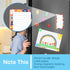 S&O Magnetic Notepads for Refrigerator, 4 Pack Fun Floral Note Pads, 3.5” x 7”, 45 Pages Each