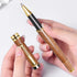 Ayiaren Luxury Walnut Wood Ballpoint Pen Set, 2 Black Ink Refills, Fancy Business Office Gift for Men Women