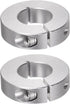 2pcs Shaft Collar Set, 22mm Bore Aluminum Alloy Split Clamp-On Collars for Wheel Barrow Axle