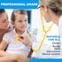 DS-9294 22" Pack 10 PrimaCare Disposable Stethoscope with Sound Sensitive Chestpiece and PVC Tubing, Yellow