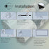 Magnetic Whiteboard Contact Paper, Self-Adhesive Dry Erase Board Sticker for Walls, Includes Marker and Eraser
