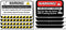 GPS Tracking System Warning Stickers for Vehicles, 8 Pack 2 x 3.5