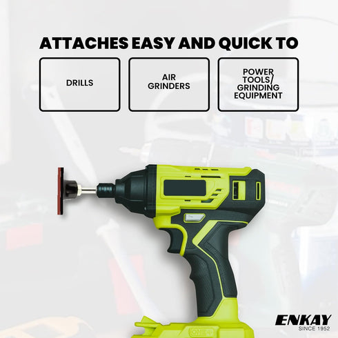 2 Inch 1/4 ENKAY - Disc Holder with Shank - Quick Change Disc Backing Pad
