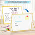 Magnetic Dry Erase White Board, 16" x 12" Double-Sided with Golden Aluminum Frame, Portable Small Set