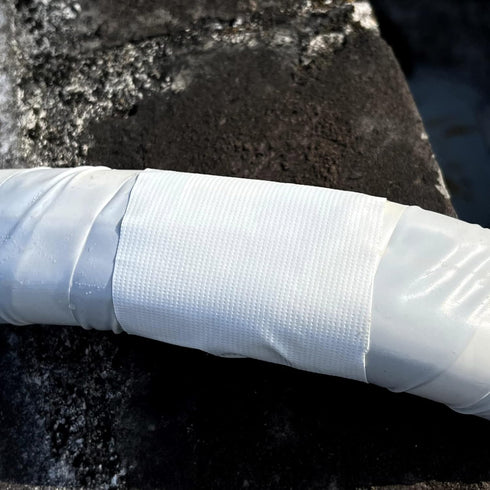 4" x 96ft White Repair Tape, Strong Adhesive Waterproof Tape for RV Awning, Tarp, Indoor/Outdoor Use, Repair Kit