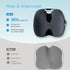 ModReve Tailbone, Large Memory Foam Seat Cushion for Office Chair, Car, Desk, Truck & Wheelchair - Coccyx & Sciatica