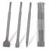 SDS-Plus Chisel Set for Rotary Hammer Drills, 3PC Masonry Concrete Drill Bit Set with Storage Case for Tile Removal