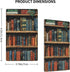 MengJZone 4.5 2.76 Classic Wall Plates, library bookshelf book, Light Switch covers, Electrical Outlet Covers, Duplex