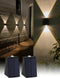 Mrzxy Solar Wall Lights Outdoor Up Down Solar Sconce Lights Outdoor Powered