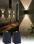 Mrzxy Solar Wall Lights Outdoor Up Down Solar Sconce Lights Outdoor Powered