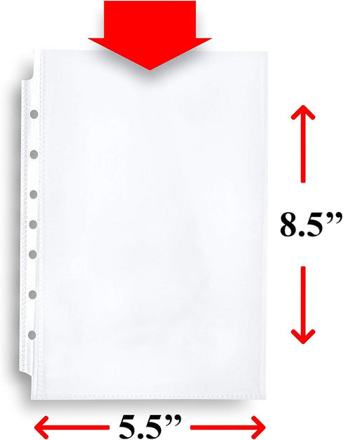 RUBEX Mini Heavyweight Sheet Protectors - 25 Sheets, Acid-Free for Documents and Photos