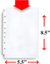 RUBEX Mini Heavyweight Sheet Protectors - 25 Sheets, Acid-Free for Documents and Photos