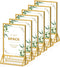 foltsyga 5x7 Gold Picture Frame Double -Sided Acrylic Sign Holder,Wedding Signs Table Numbers