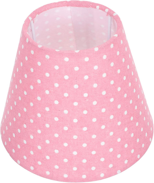 Angoily Creative Polka Dot Cloth Lampshade Cover Simple Round Fabric Light Cover