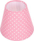Angoily Creative Polka Dot Cloth Lampshade Cover Simple Round Fabric Light Cover