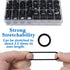 1280 Pcs Rubber O-Ring Assortment Kit with Pick and Hook Set for Pressure Washer Faucet Plumbing (OD 6mm-28mm)