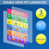 Blulu 12 Pcs Spanish Classroom Posters Learning Decorations for Kids Abecedario Para Niños En Español