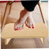 Portable Wooden Step Stool - Non-Slip Footrest for Home Use