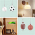 4 Pack 14inch Set BENECREAT Sports Ceiling Fan Pull Chain Basketball Soccer Baseball Rugby Ornaments Pendant Light Pull