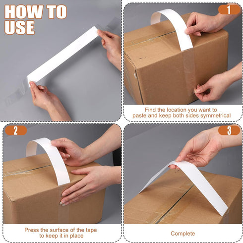 120pcs Adhesive Carry Handle, Stick on Box Handles for Carrying Moving Lifting Boxes, Up to 25 Pounds