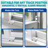STERGDE (10 Sets), Sliding Window Locks Security Window Locks with Keys, Adjustable Aluminum Sliding Window Stops, Easy