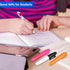 Sherr 25 Sets Mini Highlighter Nurse Pens, Retractable Shuttle Pens, Highlighter Pen, Nursing Keychain