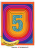 The Best Card Company - 5th Wedding Milestone Anniversary Notecard Jumbo 8.5 x 11 w/Envelope (Not Foil)