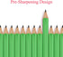 Outus 72 Pcs Golf Pencils Half Pencils with Eraser for Baby Shower, Mini Pencils for Kids, Green